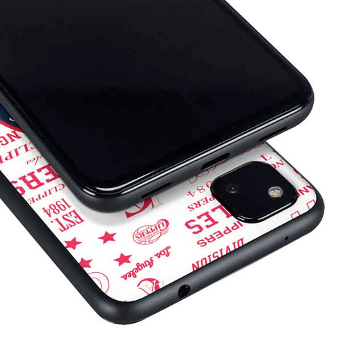 NBA Los Angeles Clippers Blast Logos Google Pixel 4a Skin